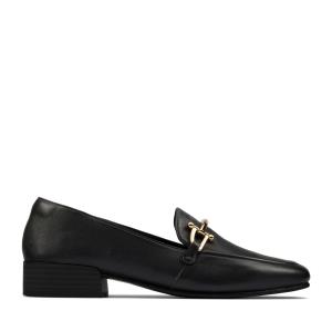 Loafers Clarks Pure Block Feminino Pretas | CLK153ZGX