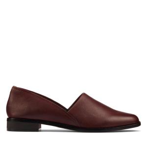 Loafers Clarks Pure Easy Feminino Bordeaux | CLK782XSU