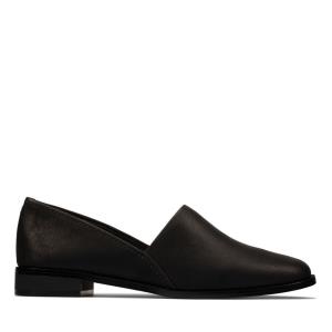 Loafers Clarks Pure Easy Feminino Pretas | CLK789NVT