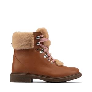 Originals Botas Clarks Astrol Hiker Kid Menina Marrom | CLK463YOF