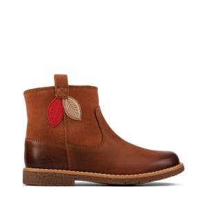 Originals Botas Clarks Comet Estilo Kid Menina Marrom | CLK849KBY