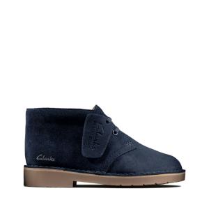 Originals Botas Clarks Desert Boot 2 Kid Menina Azul Marinho | CLK537ACZ