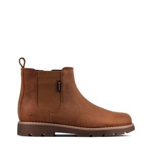 Originals Botas Clarks Heath Sea GORE-TEX Kid Menino Marrom | CLK653FAY