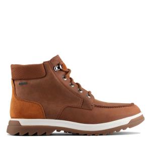 Originals Botas Clarks Ripway Hi GTX Masculino Marrom Escuro | CLK716UBC