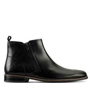 Originals Botas Clarks Stanford Zip Masculino Pretas | CLK863HOL