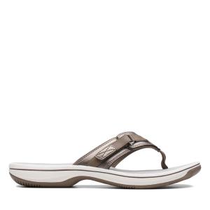 Sandalias Clarks Brinkley Sea Feminino Azuis Cinzentas | CLK653JUQ