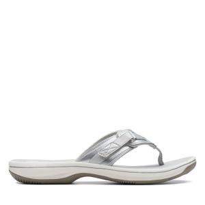 Sandalias Clarks Brinkley Sea Feminino Prateadas | CLK146RVG