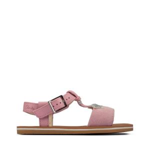 Sandalias Clarks Finch Summer Kid Menina Luz Rosa | CLK379HEO