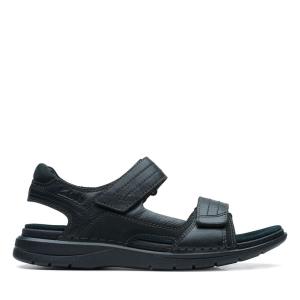 Sandalias Clarks Nature Trek Masculino Pretas | CLK821VGF