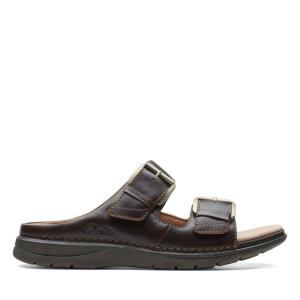 Sandalias Clarks Nature Vibe Masculino Marrom | CLK264ZAX