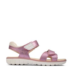 Sandalias Clarks Roam Surf Youth Menina Luz Rosa | CLK391QZA