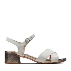 Sandalias Clarks Sheer 35 Alças Feminino Branco | CLK462YCX