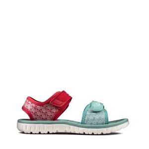 Sandalias Clarks Surfing Sea Kid Menina Vermelhas | CLK086HKO