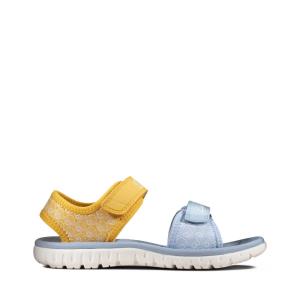 Sandalias Clarks Surfing Sea Kid Menina Amarelas | CLK425KEY