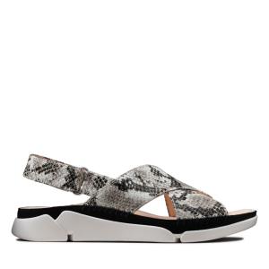 Sandalias Clarks Tri Alexia Feminino Cinzentas Serpentine | CLK456ENU