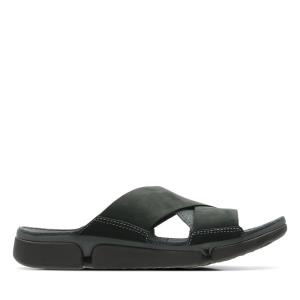 Sandalias Clarks Tri Cove Cross Masculino Pretas | CLK264AKB