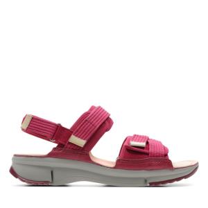 Sandalias Clarks Tri Walk Feminino Roxo | CLK827DNB