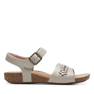 Sandalias Clarks Un Perri Way Feminino Cinzentas | CLK762UJC