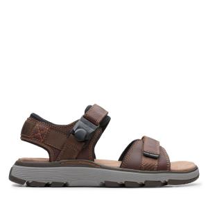 Sandalias Clarks Un Trek Part Masculino Marrom Escuro | CLK102LIR