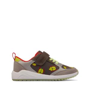 Sapatos Escolares Clarks Aeon Glow Kid Menino Cinzentas | CLK764GHO