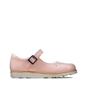 Sapatos Escolares Clarks Crown Jump Kid Menina Rosa | CLK635DPM