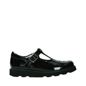 Sapatos Escolares Clarks Crown Wish Kid Menina Pretas | CLK689YBS