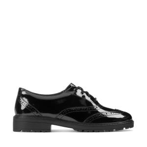 Sapatos Escolares Clarks Loxham Brogue Youth Menina Pretas | CLK729OIK