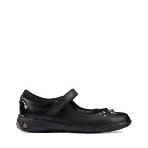 Sapatos Escolares Clarks Sea Shimmer Kid Menina Pretas | CLK860CAX