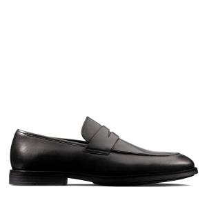 Sapatos Pretos Clarks Ronnie Step Masculino Pretas | CLK360WNX