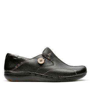 Sapatos Pretos Clarks Un Loop Feminino Pretas | CLK213PYJ