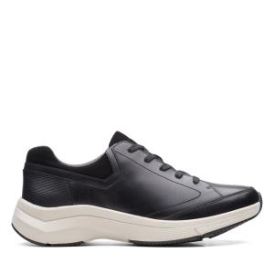 Sapatos Pretos Clarks Wave2.0 Way Masculino Pretas | CLK813IEB