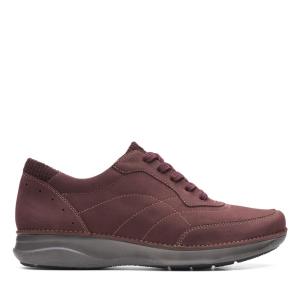 Sapatos Rasos Clarks Appley Tie Feminino Bordeaux | CLK358RFE