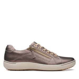 Sapatos Rasos Clarks Nalle Renda Feminino Bronze | CLK978IFR