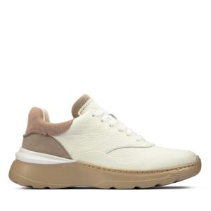 Sapatos Rasos Clarks Sprint Lite Renda Feminino Branco | CLK841TJY