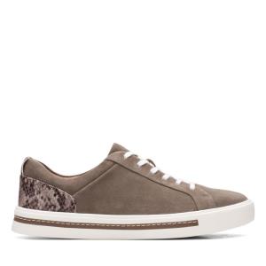 Sapatos Rasos Clarks Un Maui Renda Feminino Cinzentas Marrom | CLK043UWQ