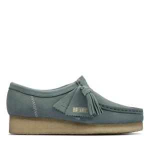 Sapatos Rasos Clarks Wallabee Feminino Azuis | CLK894ZNI