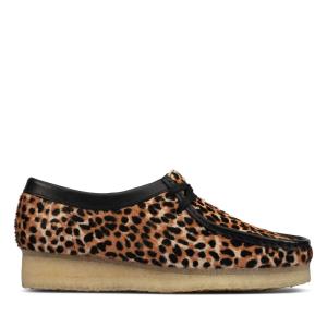 Sapatos Rasos Clarks Wallabee Feminino Leopardo | CLK763EOD