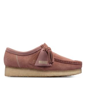 Sapatos Rasos Clarks Wallabee Feminino Rosa | CLK175MPY