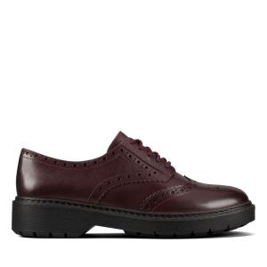 Sapatos Rasos Clarks Witcombe Echo Feminino Bordeaux | CLK827RQZ