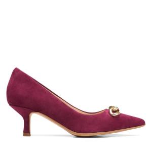 Sapatos Salto Alto Clarks Violet55 Trim Feminino Rosa | CLK059RKJ