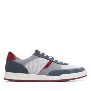 Tenis Clarks Bizby Renda Masculino Cinzentas Escuro | CLK982NJR