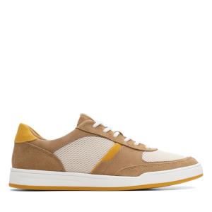 Tenis Clarks Bizby Renda Masculino Marrom Escuro | CLK489LMU