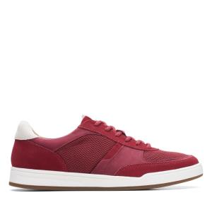 Tenis Clarks Bizby Renda Masculino Vermelhas | CLK379DJX