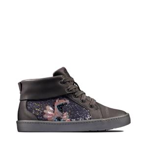 Tenis Clarks City Myth Kid Menina Cinzentas Escuro | CLK137BYE