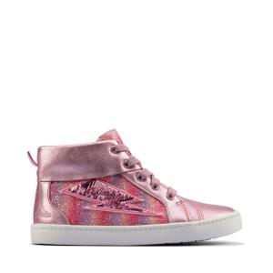 Tenis Clarks City Myth Kid Menino Luz Rosa | CLK508DMR