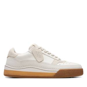 Tenis Clarks Craft Court Renda Masculino Branco | CLK609LFW