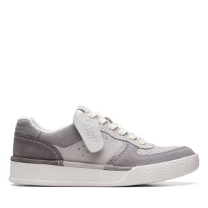 Tenis Clarks Craft Cup Court Feminino Luz Cinzentas | CLK349OGD