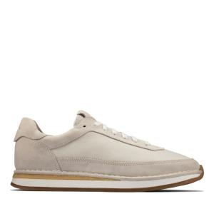 Tenis Clarks Craft Run Renda Masculino Branco | CLK829JQC