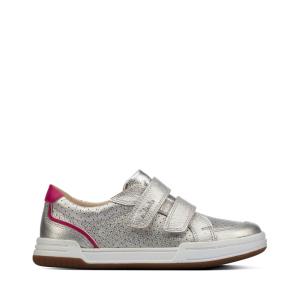 Tenis Clarks Fawn Solo Kid Menino Metal | CLK513TCB