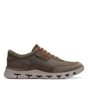 Tenis Clarks Nature X One Masculino Verde Oliva Escuro | CLK416WJX